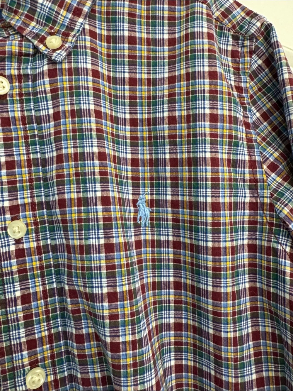 Ralph Lauren Multi-Color Plaid Button-Down Shirt